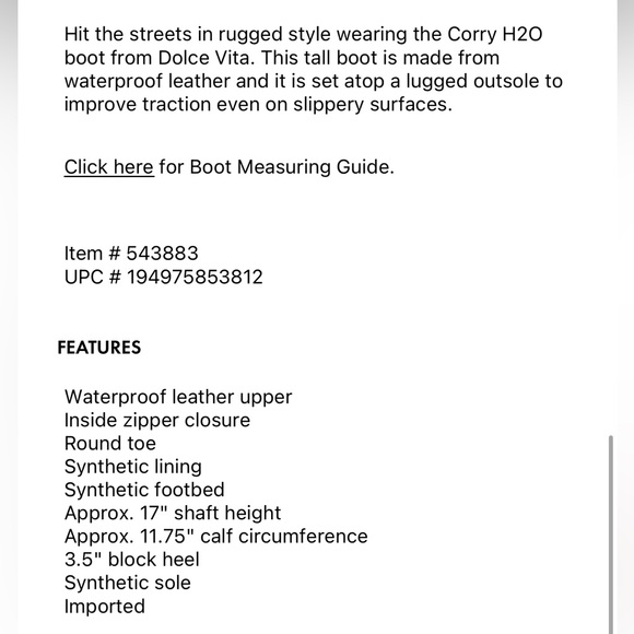 Dolce Vita Corry H2O Boot in Black - Picture 2 of 16